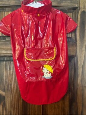 Adorable Red Duckie Dog Raincoat ☔️🐥